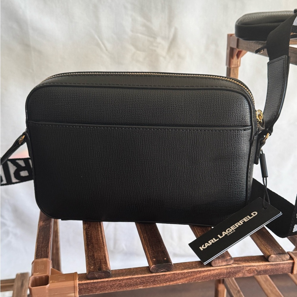 Karl Lagerfeld Black Cat Face Crossbody Bag - Picture 4 of 4